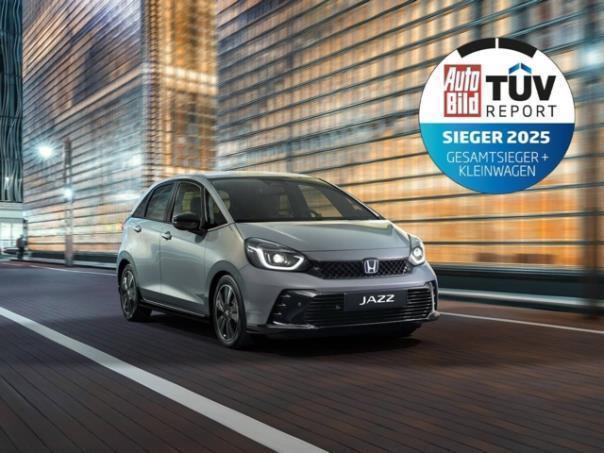 Der Honda Jazz überzeugt im TÜV-Report 2025 mit der niedrigsten Mängelquote und holt damit den Gesamtsieg über alle Kategorien